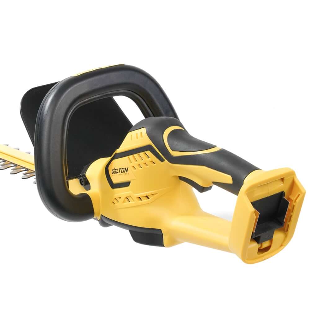 เครื่องตัดแต่งพุ่มไม้ไร้สาย (พร้อมแบตเตอรี่) DELTON รุ่น MKT-520T TURBO FORCE 20V 12AH